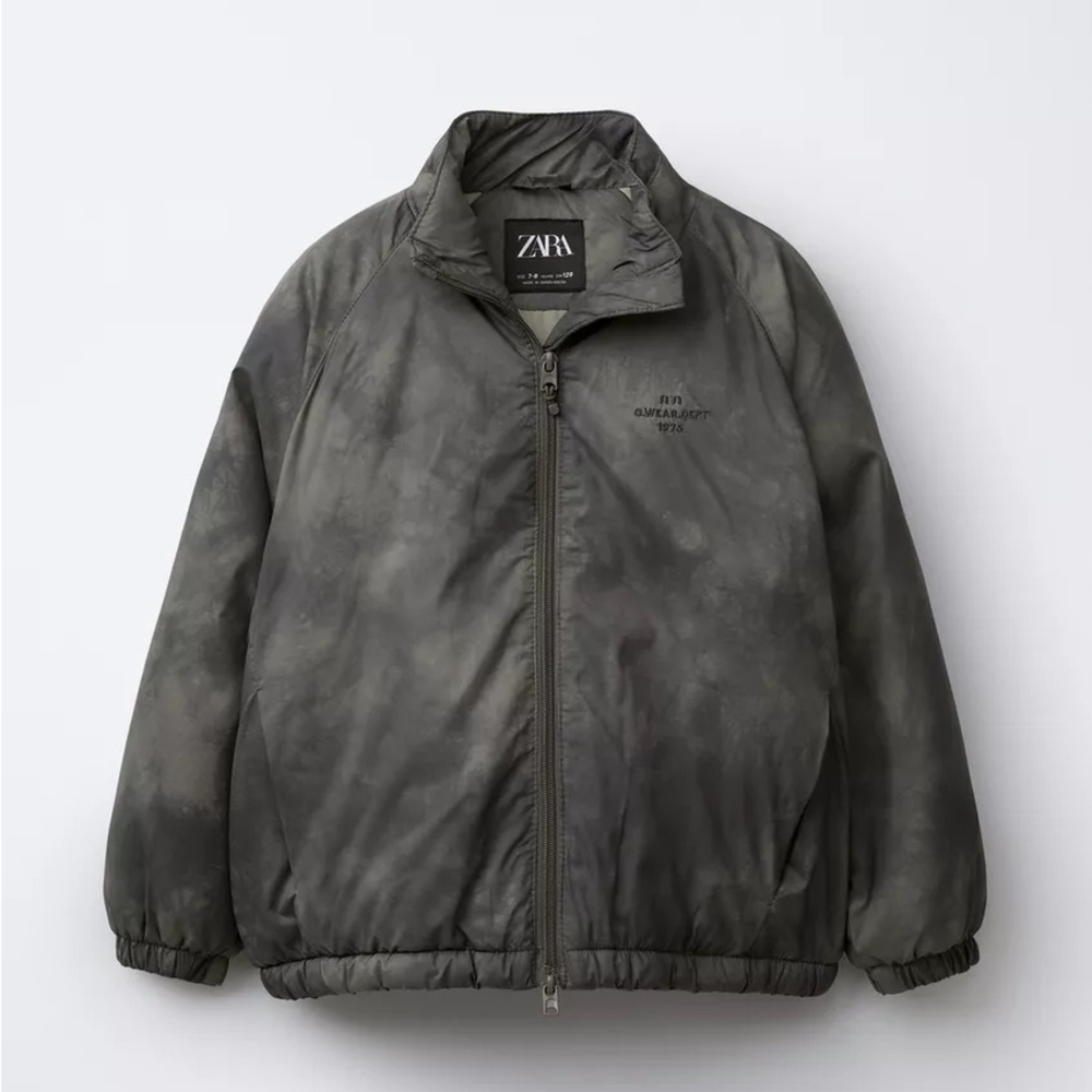 Zara Charcoal Puffer Jacket
